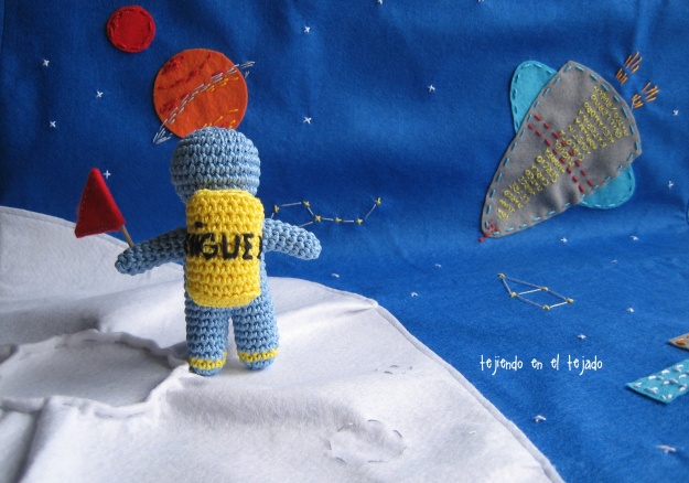 crochet space man